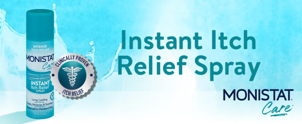 MONISTAT Care Maximum Strength Instant Itch Relief Spray, 2 oz - Instant Itch Relief Spray