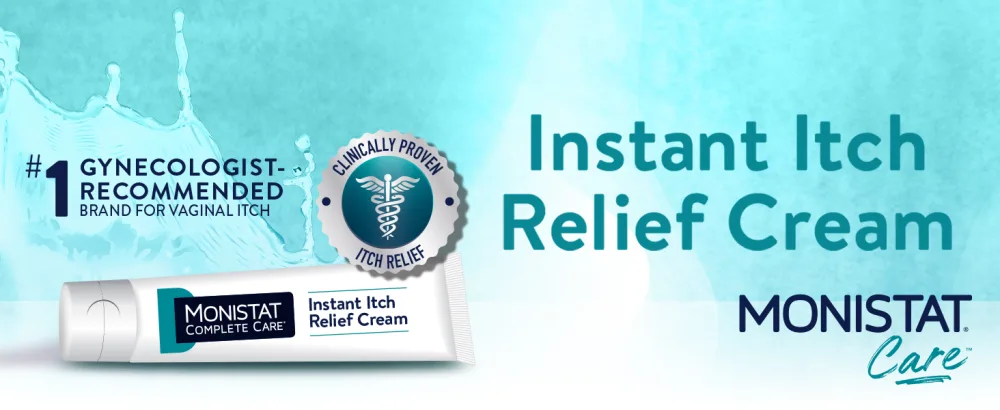 MONISTAT Care Maximum Strength Instant Itch Relief Cream, 1 Ounce (Pack of 2) - Instant Itch Relief Cream