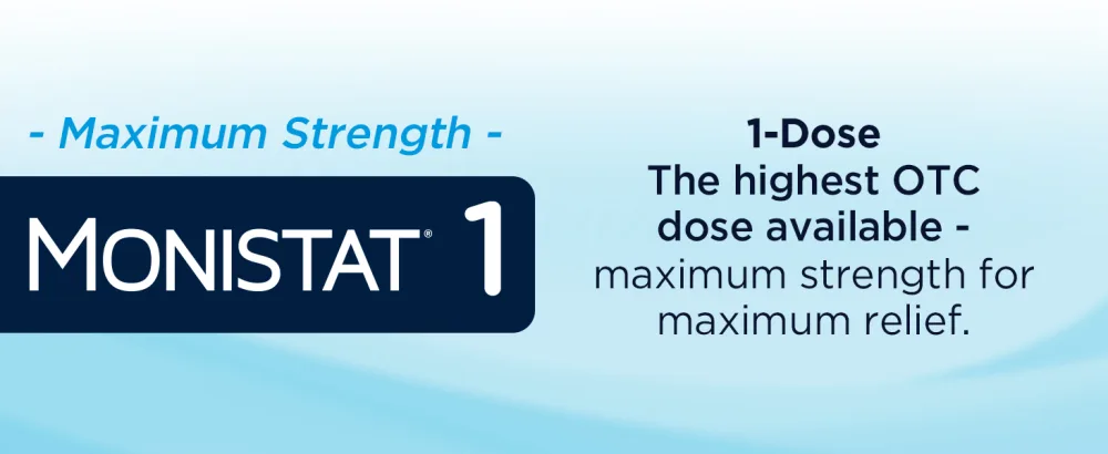 Monistat 1-Day Yeast Infection Treatment, Prefilled 1 Day Ovule - Itch Cream - Monistat 1