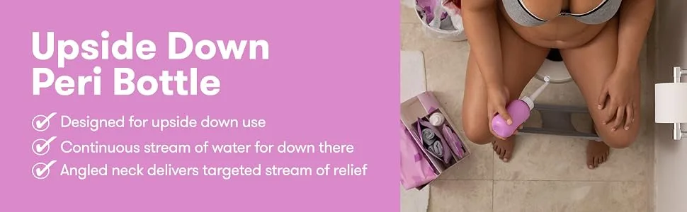 MomWasher (New Packaging) - Designed for upside down use, continuous steam of water, angles neck delivers targeted stream