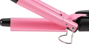 MODVICA 3 Barrel Curling Iron Wand 26mm Hair Waver Temperature Adjustable Ceramic Hair Curling Iron (Pink) 25mm - product information 4