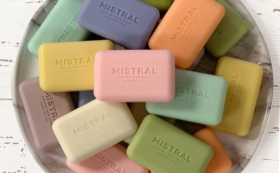 Mistral Bar Soap Organic, Bourbon Vanilla, Large Bourbon Vanilla 8.8 Ounce (Pack of 1) - Mistral All Products