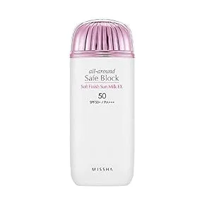 Missha All Around Safe Block Soft Finish Sun Milk EX SPF50+/PA+++ (70ml) - product information 1