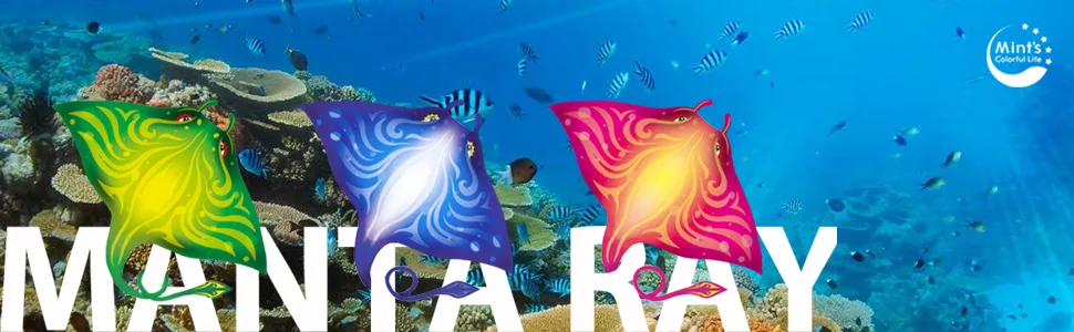Mint's Colorful Life Devil Fish Kite for Kids Adults,Easy to Fly Delta Kite Single Line Large, Kite Handle Include Blue - product information 14