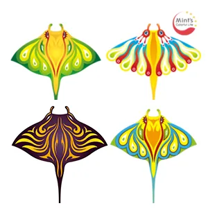 Mint's Colorful Life Devil Fish Kite for Kids Adults,Easy to Fly Delta Kite Single Line Large, Kite Handle Include Blue - product information 15