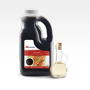 Minor's Sesame Sauce, Authentic Spicy Asian Flavor, Perfect for Dips or Dressings, 5 lb 10 oz Bottle (Packaging May Vary) - marinade basting finishing