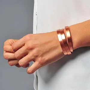 Minimalist - Earth Therapy - Magnetic Copper Bracelet Sets - Healing Joint Pain & Arthritis Relief Copper 6 - Copper, Bracelet, Magnetic, Arthritis, Holistic Healing, Cuff, Pain Relief, Jewelry, Wrist, Recovery