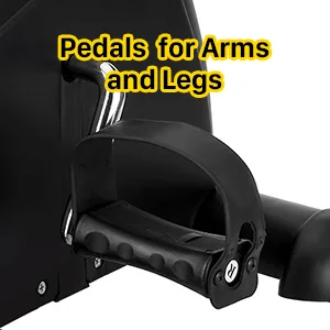 Mini Exercise Bike, Under Desk Bike, Arm & Leg Peddler Machine with LCD Screen Display, Portable Cycle - product information 3