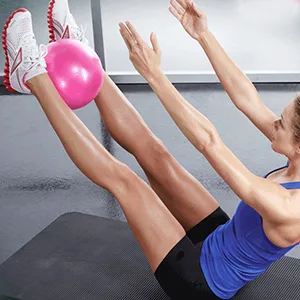 Mini Exercise Barre Ball for Yoga,Pilates, Stability Exercise Home Workout , Core Training and Physical Therapy Small Bender Ball 9 Inch with Inflatable Straw - product information 6