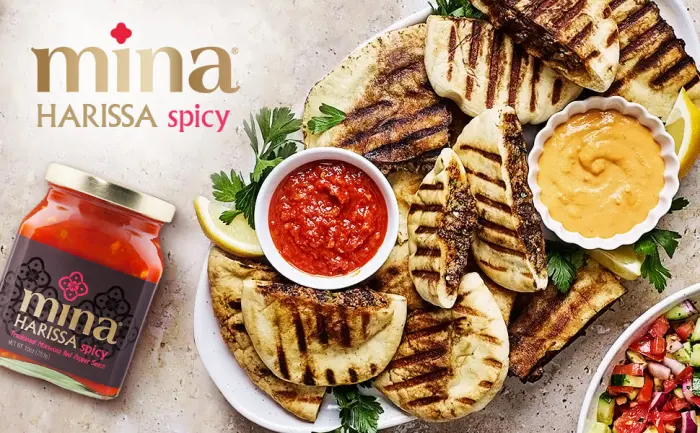 Mina Harissa Spicy 2 Pack 10oz - mina, harissa, harissa pasta, harissa sauce, hot sauce, chili sauce, shakshuka, rose harissa