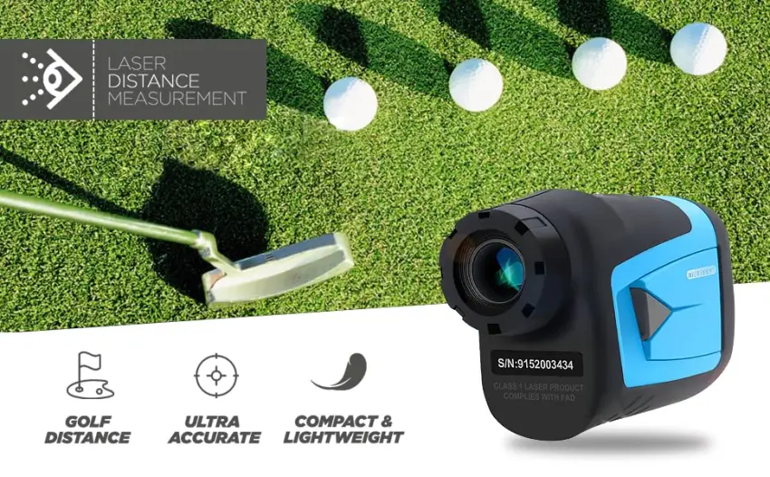 Mileseey Professional Laser Golf Rangefinder 660 Yards with Slope Compensation,0.55yard Accuracy,Fast Flagpole Lock,6X Magnification,Distance/Angle/Speed Measurement for Golf,Hunting - Telescope Golf Laser Rangefinder