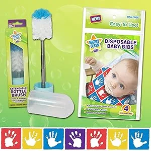 Mighty Clean Baby Disposable Diaper Bags with Light Powder Scent, 300 Count 300 Count (Pack of 1) - Convenient Feeding gear