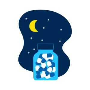 MidNite Drug-Free Sleep Aid Supplement, 1.5mg Melatonin + Herbs, 30 Chewable Tablets - MidNite 2