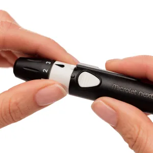 MICROLET NEXT Adjustable Lancing Device, 5 Depth Settings - depth