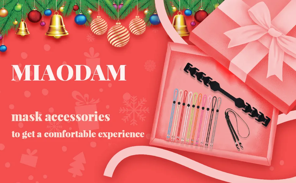 MIAODAM Adjustable Mask Extender Strap, Mask Ear Saver, Mask Holder, Mask Straps, Masks Extension Masks Buckle Ear Protectors (5PCS, Black) 5 Black - mask extender strap face mask holder face mask ear saver ear savers for face masks mask strap
