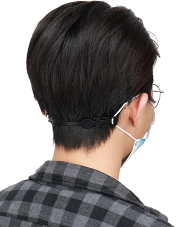 MIAODAM Adjustable Mask Extender Strap, Mask Ear Saver, Mask Holder, Mask Straps, Masks Extension Masks Buckle Ear Protectors (5PCS, Black) 5 Black - mask strap extender mask clips mask extenders ear savers mask ear saver ear savers for face masks