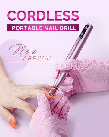 MelodySusie Nail Drill Machine, Electric Nail File Professional For Acrylic Nail, Rechargeable Cordless Portable E File 6 Nail Drill Bit Set - S5 Jade - B096VKLJKX