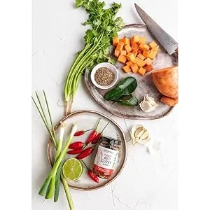 Mekhala Organic Gluten-Free Thai Red Curry Paste 3.53oz Red Curry 3.53 Ounce (Pack of 1) - Organic Authentic Asian Ingredients
