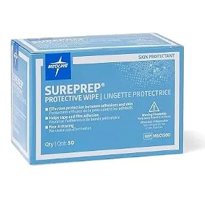 Medline Wipe Protectant Skin Sureprep, 50 Count Original Version - product information 2
