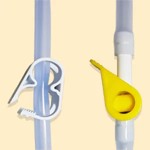 Medisential Replacement Parts Pack for Your Enema Bag, Bucket Kit or Bulb - Two Hoses (7ft & 5ft), Tips, Connectors, Check-Valve, Stopcock, Clamp, Storage Bag & Hook - Dual liquid controls for enema bucket, bag and bulb kit thumb control clip and stopcock tap.