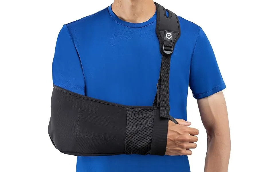 Medical Arm Sling with Split Strap Technology, Ergonomic Design by Custom SLR, Healjoy - product information 1