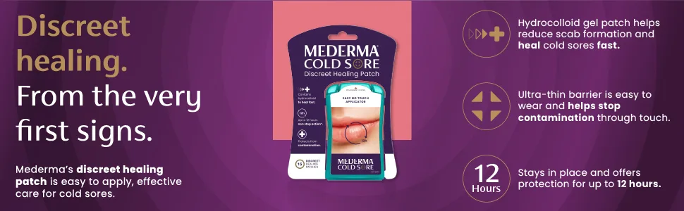 Mederma Cold Sore Discreet Healing Patch - A Patch That Protects and conceals Cold Sores - 15 Count 15 Count (Pack of 1) - product information 1