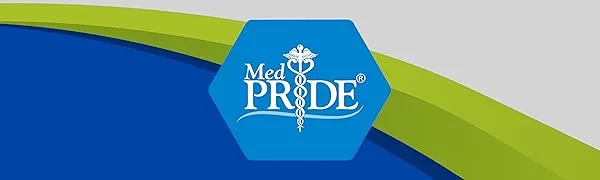 Med PRIDE Medical Exam Latex Gloves| 5 mil Thick, Medium Box of 100 Powder-Free Medium/100 - product information 1