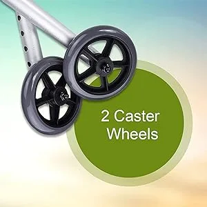 McKesson Caddy for Walker 146-RTL10131 1 Count (Pack of 1) - McKesson Walker Caster Wheels with stiff rubber construction