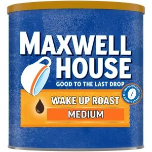 Maxwell House Wake Up Roast Medium Roast Ground Coffee (30.65 oz Canister) - image