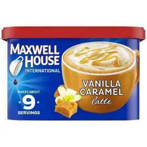 Maxwell House International Vanilla Caramel Latte Caf-Style Instant Coffee Beverage Mix (8.7 oz. Canister) - unspecified