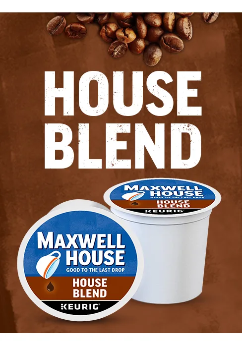 Maxwell House House Blend Medium Roast K-Cup Coffee Pods (84 ct Box) House Blend 84 Pods - Maxwell House House Blend K-Cup Pods