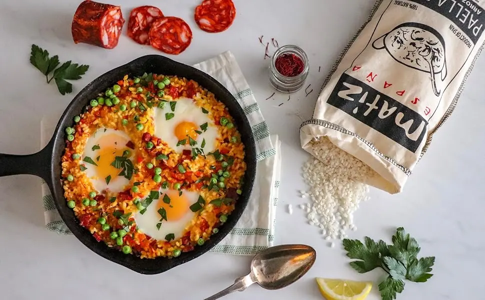 Matiz Sofrito, Traditional Valenciano Paella Base, Family Recipe, 12.3 Ounce - Breakfast Paella Matiz Sofrito Sauce Soups tomatoe onion authentic paella quality Spanish ingredient