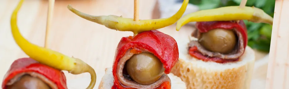 Matiz Piparras, Basque Guindilla Peppers (6.4 oz.) Spanish Green Pickled Peppers from Spain - matiz espana piparras peppers basque guindilla appetizers toppings pickled flavor martini stirrer