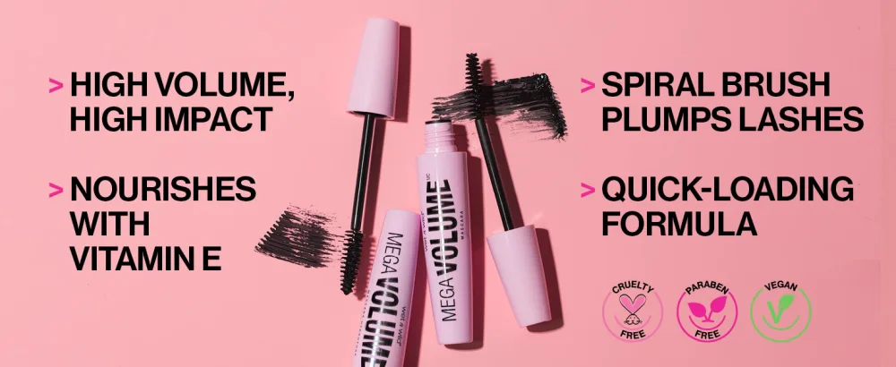 Mascara By wet n wild Mega Volume Mascara, Very Black, 0.21 Ounce Black 0.21 Fl Oz (Pack of 1) - benefits