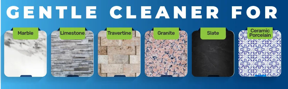 MARBLE & TILE FLOOR CLEANER. Great for Ceramic, Porcelain, Granite, Natural Stone, Vinyl and Brick. No-rinse Concentrate.(1-Quart) 1 Quart - VERY CONCENTRATED use only 2-4 oz. per gallon of water. THE ONLY PRODUCT YOU WILL NEED