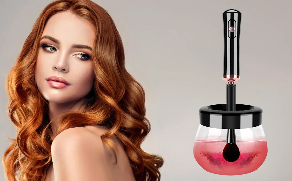 Makeup Brush Cleaner Dryer, Neeyer Super-Fast Electric Brush Cleaner Machine Automatic Brush Cleaner Spinner Makeup Brush Tools black - product information 2