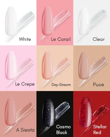 Makartt Poly Nail Extension Gel Kit with LED Lamp, Clear Pink Solution, Acrylic Composition, Slip Solution, Dual Forms, All-in-One, Base Top Coat, Starter Kit P-29 - polygel colors