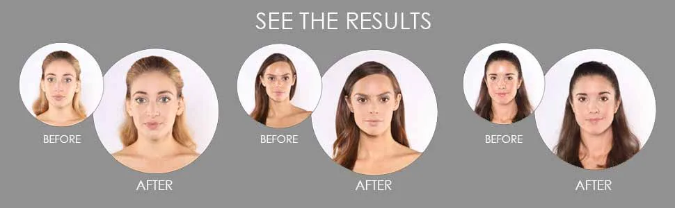 Magic Minerals by Jerome Alexander Mineral Powder Foundation with Color Correctors, Antioxidant Skincare Formula (Medium) Medium Powder 2pc - Bee the results, Before and After