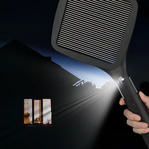 mafiti Electric Fly Swatter Rechargeable Mosquito Zapper Bug Zapper Racket Fly Killer Indoor Outdoor Light Camping Accessories (Blue) - ms400