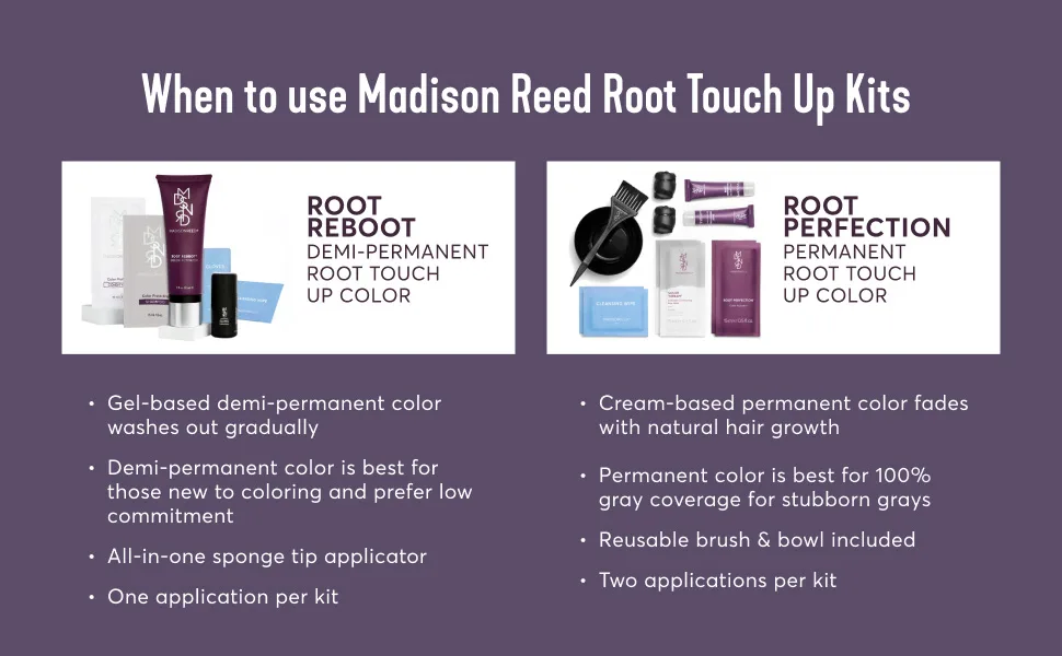 Madison Reed Root Reboot Demi-Permanent Root Touch Up, Cool Dark Brown - 5C Trevi, 10 Minute Root Coverage to Blend Grays, Ammonia-Free, Single Use Trevi 5C - When to use Madison Reed Root Touch Up Kits