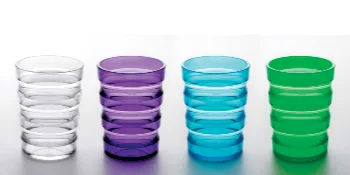 Maddak Sure Grip Cup with Lid, Clear (745910000) - SP Ableware Sure Grip Cups Arthritis Weak Hand Grasp Ergonomic Drinking Aid