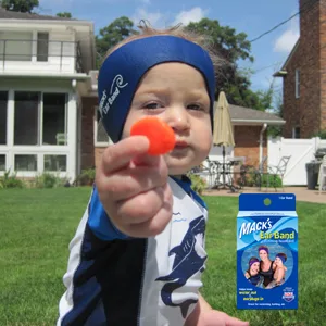 Mack's Soft Moldable Silicone Putty Ear Plugs - Kids Size, 6 Pair - Comfortable Small Earplugs for Swimming, Bathing, Travel, Loud Events and Flying - macks, ear plugs, earplugs, water protection, waterproof, silicone, ear band, swimming, kids size
