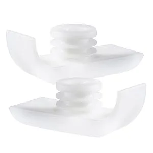 MABIS Walker Ski Glides, Fit 1-Inch Legs, Eliminates Need to Lift Walker, Made in USA, 2 Count - 2 PER PACK