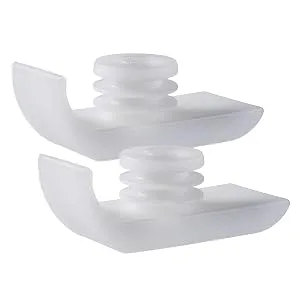 MABIS Walker Ski Glides, Fit 1-Inch Legs, Eliminates Need to Lift Walker, Made in USA, 2 Count - MADE IN THE USA