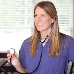 MABIS Spectrum Series Lightweight Nurse Stethoscope, Blue, 30 Inch - steth