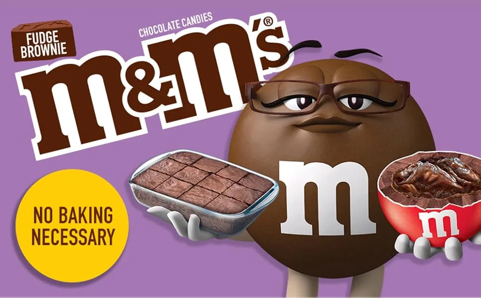 M&M'S Fudge Brownie Singles Size Chocolate Candy, 1.41 oz. 24-Count Box - product information 1