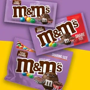 M&M'S Fudge Brownie Singles Size Chocolate Candy, 1.41 oz. 24-Count Box - product information 4