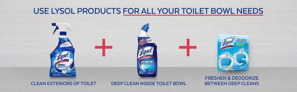 Lysol TOILET BOWL Cleaner LIME & RUST REMOVER - 24oz - Lysol
