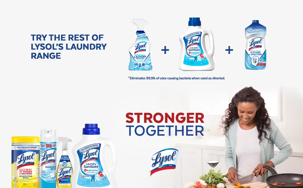 Lysol Sport Laundry Sanitizer Additive, Sanitizing Liquid for Gym Clothes and Activewear, Eliminates Odor Causing Bacteria, 90oz - Lysol LLS Sport 90oz