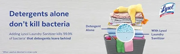 Lysol Laundry Sanitizer Additive, 0% Bleach, Crisp Linen Scent, 41 oz (Pack of 2) - product information 1